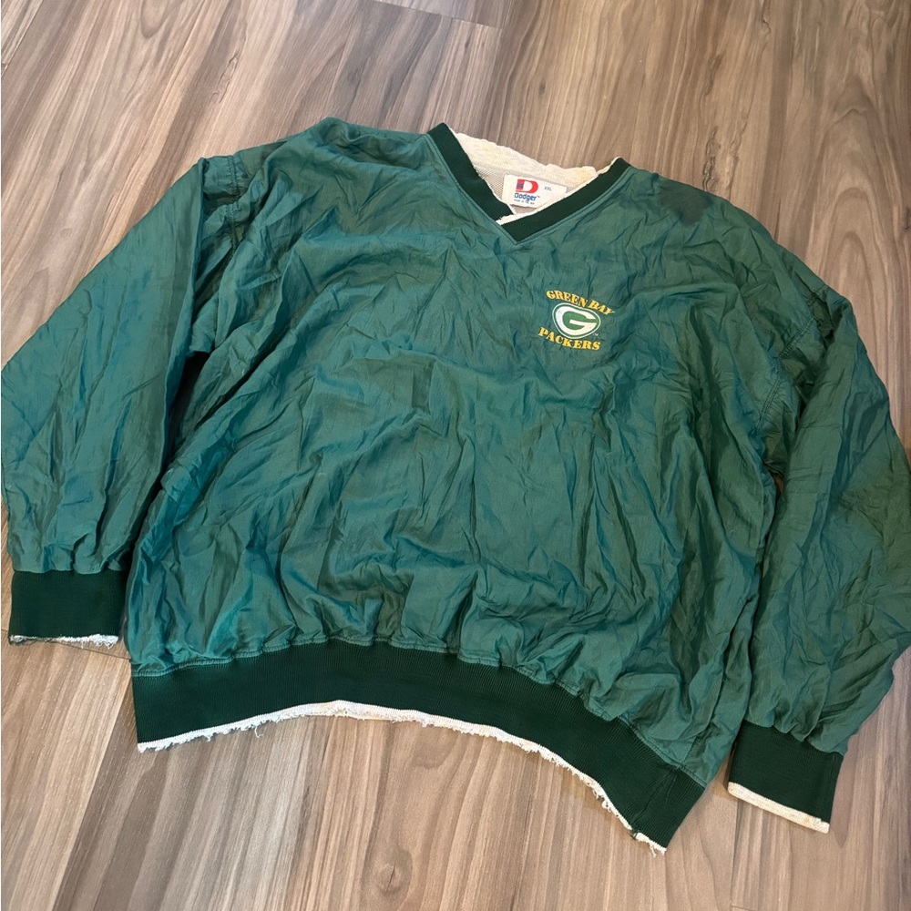 Super sick early 90s vtg Dodger greenbay packers windbreaker